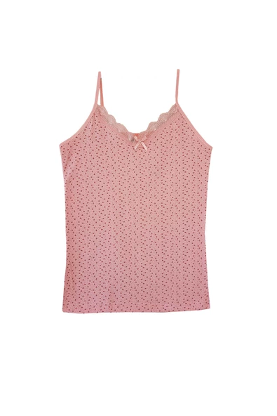 6lı Kadın İp Askılı Atlet Likralı Pamuklu Renkli Fanila - 7