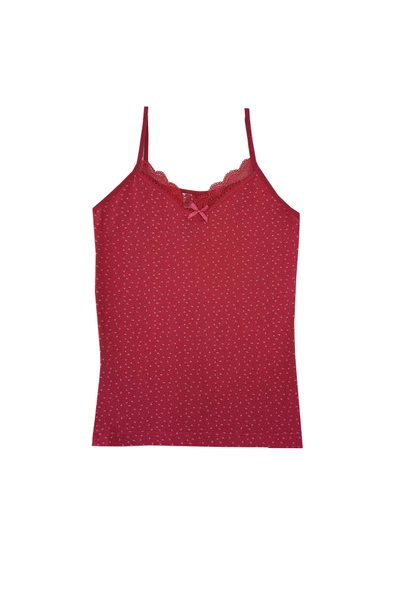 6lı Kadın İp Askılı Atlet Likralı Pamuklu Renkli Fanila - 6