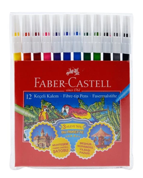 Faber Castell Keçeli Kalem 12li