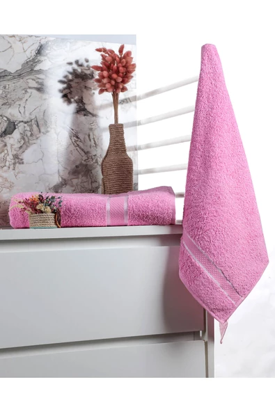 %100 Pamuk 2 Parça Kadın/Erkek Banyo Duş Hamam Havlu Seti 90x150 Cm - 11