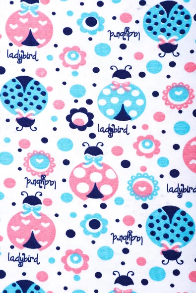 6lı Kız Çocuk İp Askılı Desenli Atlet Pamuklu Rengarenk Sdf - 4