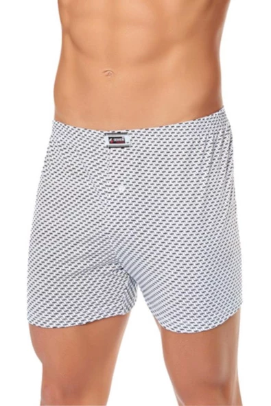 Seher Yıldızı Erkek Desenli Pamuklu Boxer Don 6 Lı Paket - 2