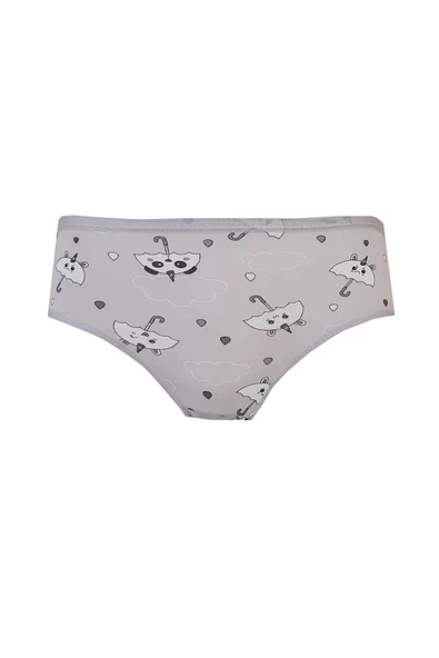 Kota 6lı Kız Çocuk Külot Renkli Desenli Empirme Slip İç Çamaşır - 4