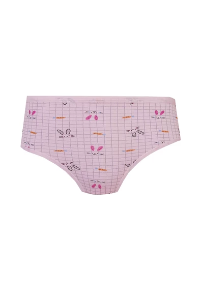 Kota 6lı Kız Çocuk Külot Renkli Desenli Empirme Slip İç Çamaşır - 6