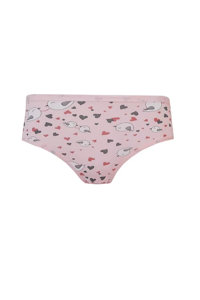 Kota 6lı Kız Çocuk Külot Renkli Desenli Empirme Slip İç Çamaşır - 5