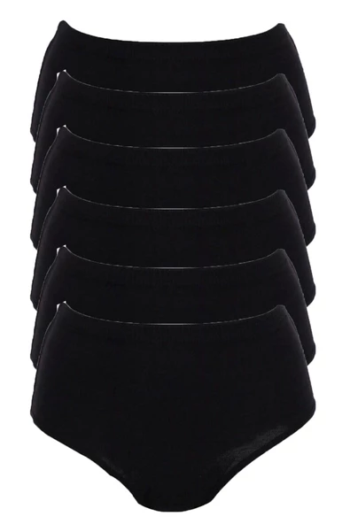 Tutku İç Giyim Kadın Yüksek Bel Bato Külot 6'lü Paket - 5