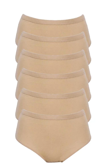 Tutku İç Giyim Kadın Yüksek Bel Bato Külot 6'lü Paket - 6