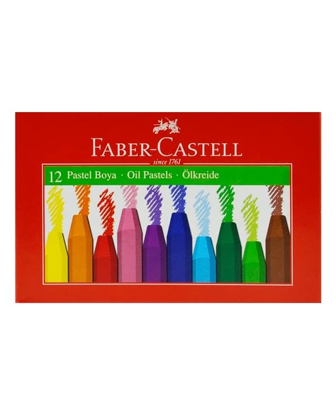 Faber Castell 12li Karton Kutulu Yağlı Pastel Boya Seti