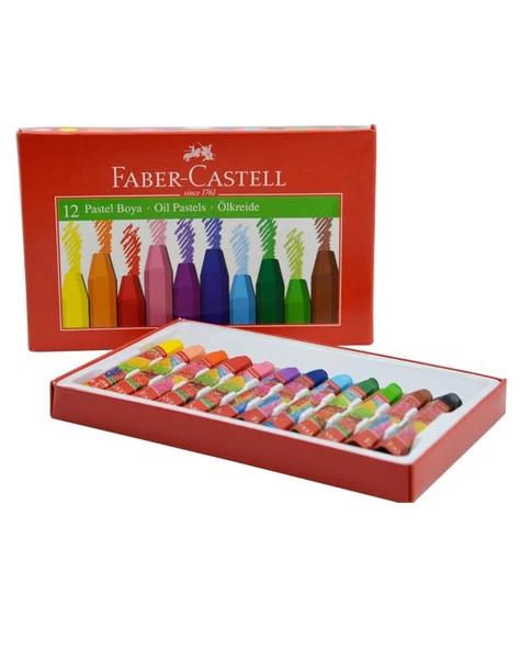 Faber Castell 12li Karton Kutulu Yağlı Pastel Boya Seti - 2
