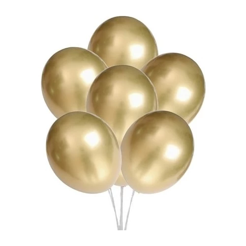 Balon Krom 12" 5li Gold