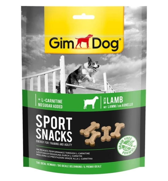 GimDog Sport Snacks Kuzu&L-Carnitinli Ödül Tableti 150 gr.