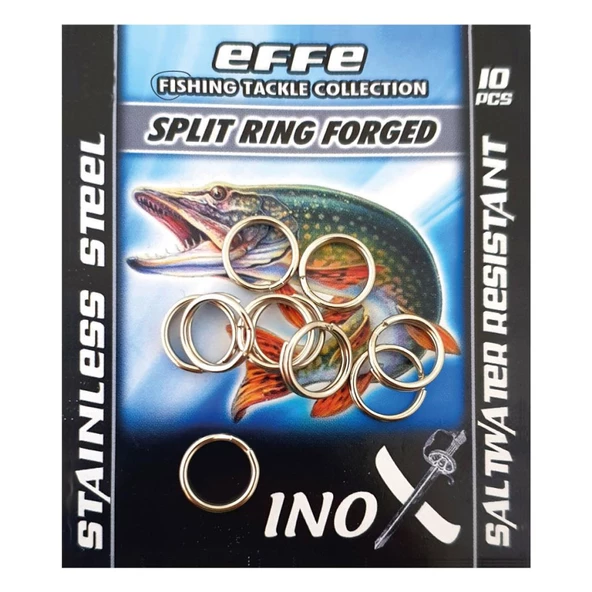 EFFE Split Ring Forged Paslanmaz Dövme Çelik Olta Halkası