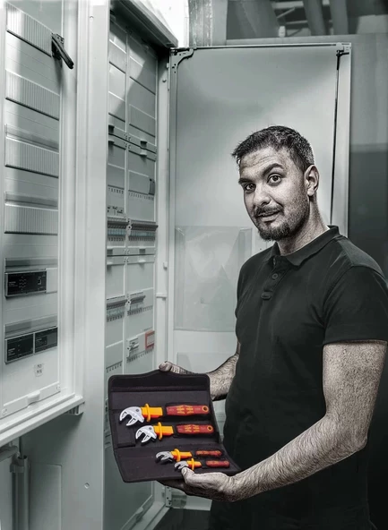 Wera 6004 Joker VDE 4 Set 1 VDE Yalıtımlı Kendinden Ayarlı Açık Ağız Kurbağacık Anahtar Seti - 4