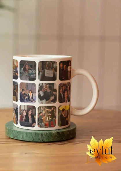 How I Met Your Mother Temalı Karma Özel Tasarım Sahneler Baskılı Kupa Bardak-Hediye Kahve Bardağı - 2
