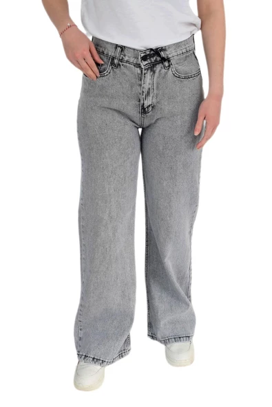 Kadın Yüksek Bel Palazzo Kot Pantolon BGL-ST02910 ürün görseli