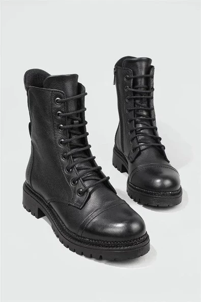 Castle Black 52682 Kadın Deri Bot - Resim 4