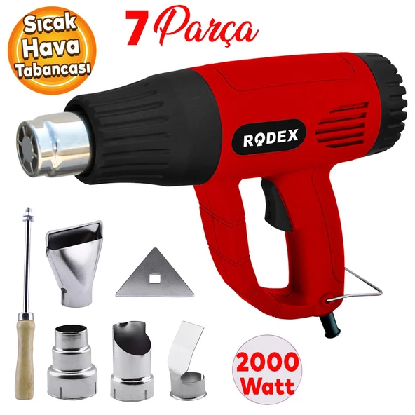 Rodex RDX303A Sıcak Hava Tabancası 2 Kademeli 2000W