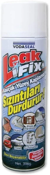 Leak Fix Su Sızdırmaz Sprey Beyaz 396 Gr + Silikon Boya Sökücü - 2
