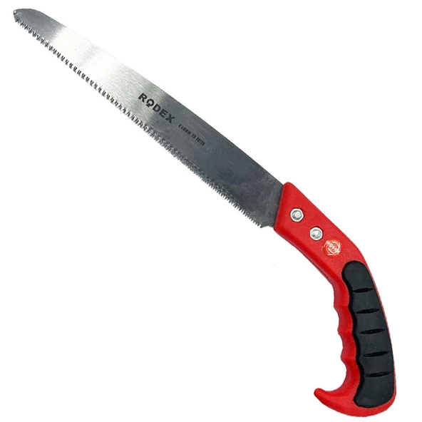 Rodex Budama Testeresi Kılıflı 300 mm Çelik Düz Ağaç Dal Bağ El Testeresi - 5
