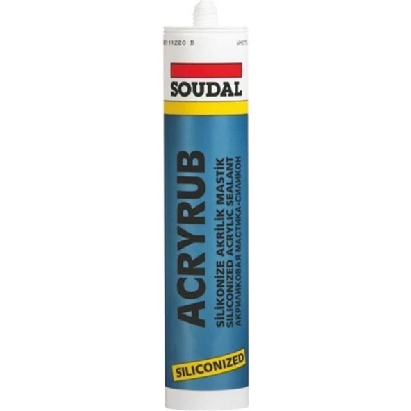 Soudal Silikonize Mastik 500 Gr Kartuş Gri