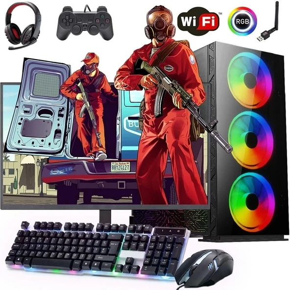 ROGAME RKT660152 İ7 11700F 16GB 480SSD 4GB GTX1050TI 24" Monitörlü (Gaming SET)