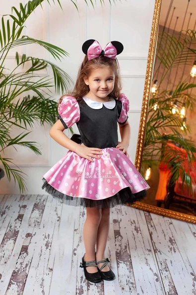 Minnie Mouse Çocuk Kostümü Pembe - 2
