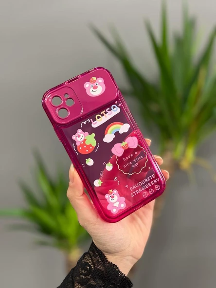 Iphone 14 Pro Max Uyumlu Sevimli Aynalı Kılıf