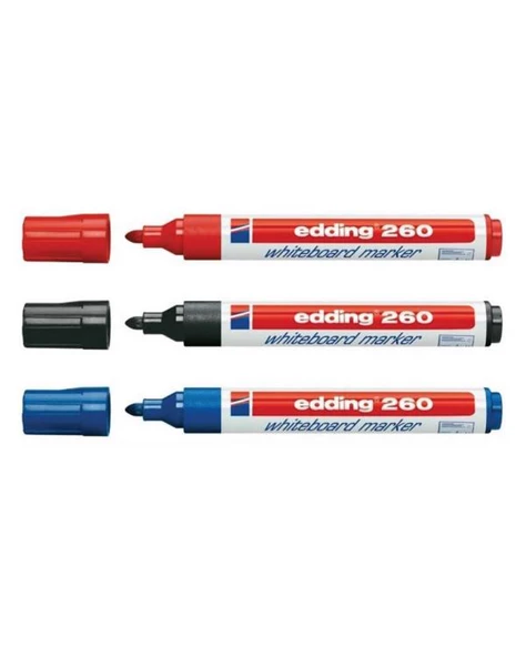 Edding 260 Beyaz Tahta Kalemi 3lü Set