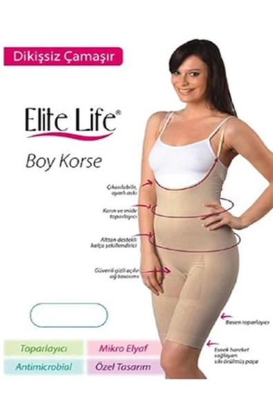 Elite Life 895 Dikişsiz Kadın Boy Toparlayıcı Bayan Korse - 4
