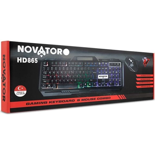 Hadron Novator HD865 USB Girişli Oyuncu Klavye + Mouse - 4