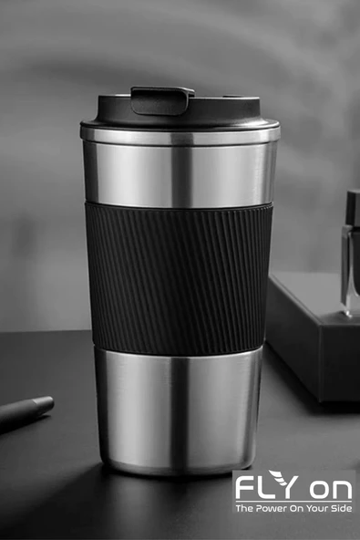 Çift Katmanlı Paslanmaz Çelik Sızdırmaz Termos Bardak 500 Ml Kupa Araç Kahve Çay Termos -549