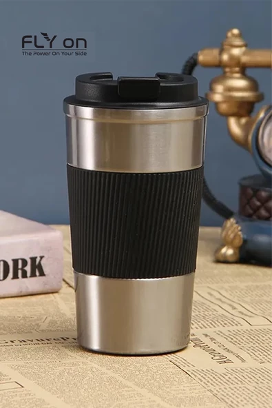 Çift Katmanlı Paslanmaz Çelik Sızdırmaz Termos Bardak 500 Ml Kupa Araç Kahve Çay Termos -549 - 2