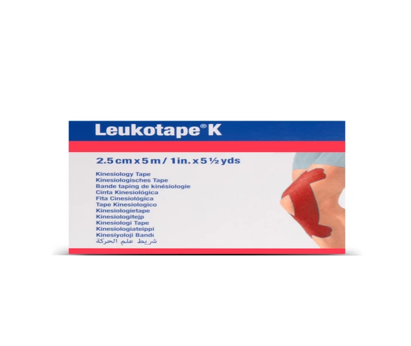 Leukotape K 2,5cm x 5m Bsn Kinesiotape Kırmızı - 3
