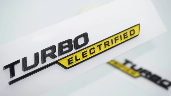 DK Tuning Benz Turbo Electrified Çamurluk Yanı Sarı Logo Amblem ürün görseli