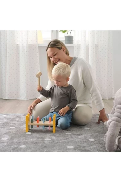 IKEA Uppsta Çocuk Eğitici Çekiç Bloğu Oyuncak - 4