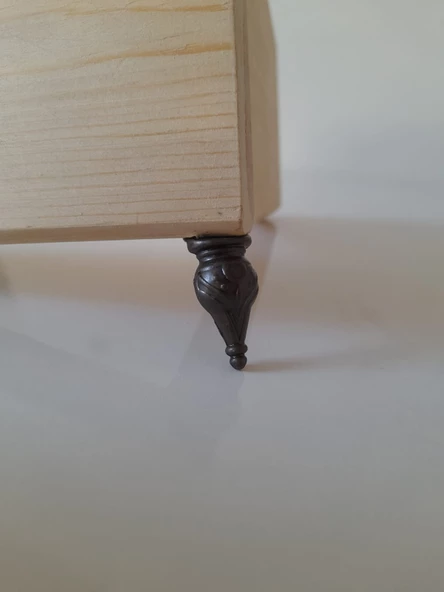 Mina 4 Adet Oksit 3 cm Sandık Kutu Ayak