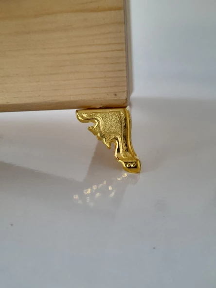 Kelebek 4 Adet Sarı 2,5 cm Sandık Kutu Ayak