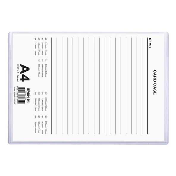 Bigpoint A4 Afiş Muhafaza Kabı 10'lu Poşet - 2