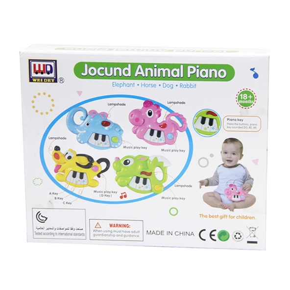 Weidey Mini Tavşan Piyano Işıklı Müzikli - 4