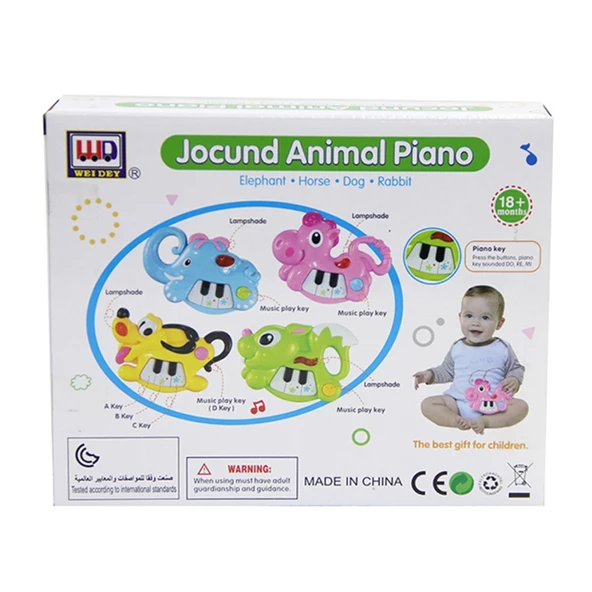 Weidey Mini Köpek Piyano Işıklı Müzikli - 4