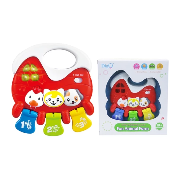 Weidey Mini Hayvanlı Sesli Işıklı Oyuncak - 3