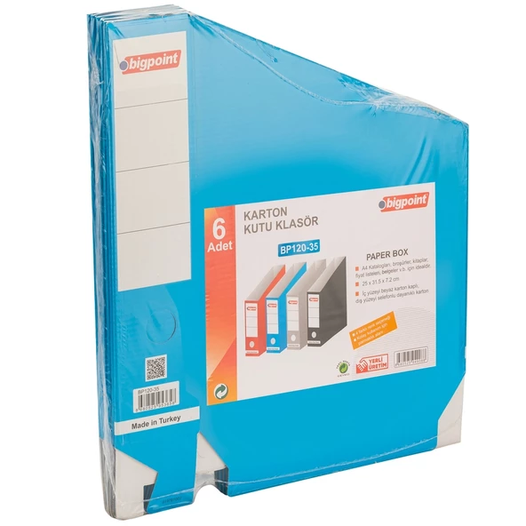 Bigpoint Karton Kutu Klasör Mavi 6'lı Paket - 2
