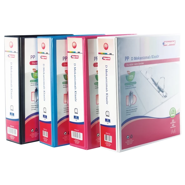 Bigpoint 2D Mekanizmalı Klasör 7 cm Siyah x 6 Adet - Resim 2