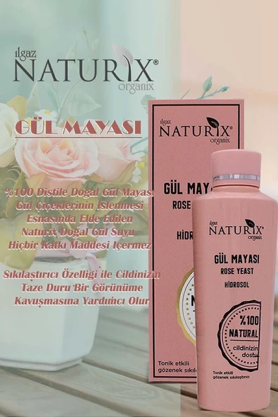 Akne Önleyici Gül Mayası 250 Ml Tonik Etkili, Canlandırıcı Ve Gözenek Sıkılaştırıcı Gül Suyu - Resim 3