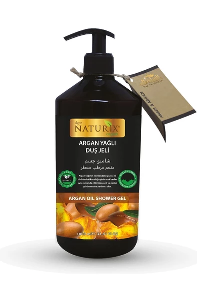 Argan Yağlı Duş Jeli Paraben ve Fosfat İçermez, Nemlendirici ve Cilt Dostu 1000 Ml - 3