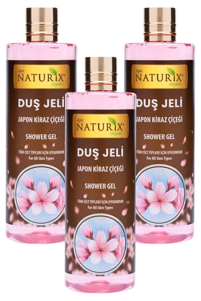 Japon Kiraz Çiçeği Duş Jeli 3'lü Eko Paket Aroma Terapi ve Kalıcı Kokulu 400 Ml