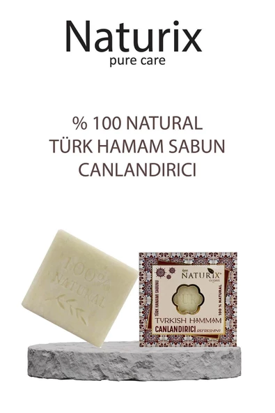 Naturix Türk Hamamı Sabunu 125 Gr - Derin Temizleyici, Arındırıcı ve Doğal Cilt Bakımı Sabunu