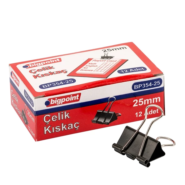 Bigpoint Çelik Kıskaç 25 mm 12'li Kutu - 2