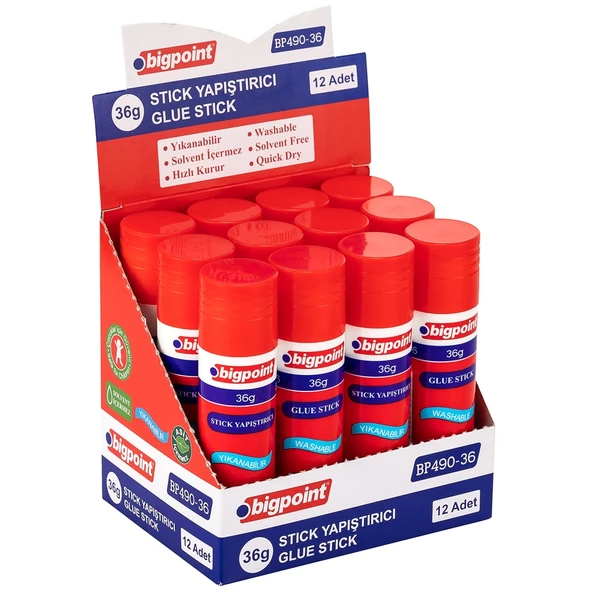 Bigpoint Stick Yapıştırıcı 36 gram 12'li Kutu - 2