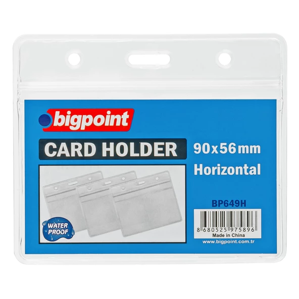 Bigpoint Kilitli Kart Poşeti Yatay 95x58mm 10'lu Poşet